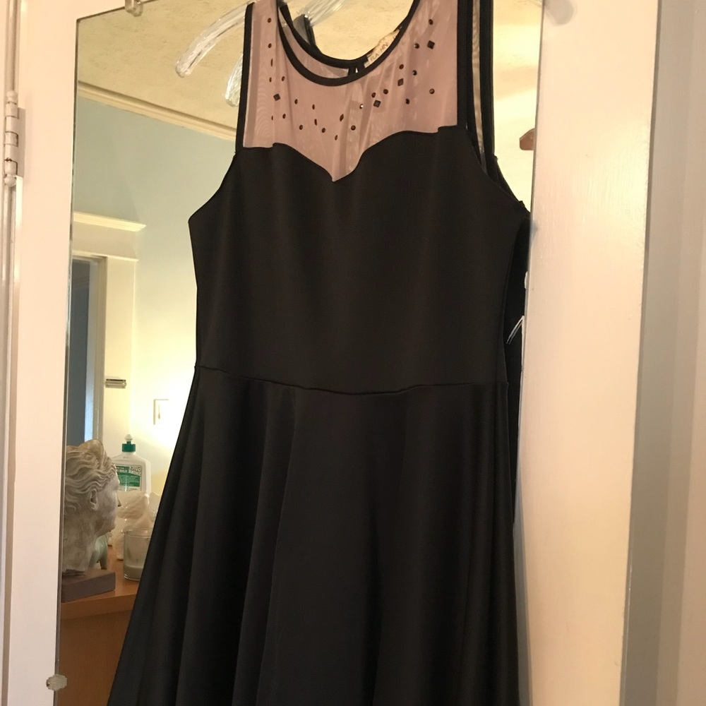 Short scuba skater dress